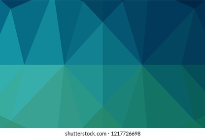Light BLUE vector abstract mosaic background. Triangular geometric sample with gradient.  Brand new design for your business.