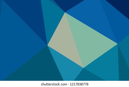 Light BLUE vector abstract mosaic pattern. Creative geometric illustration in Origami style with gradient. A new texture for your web site.