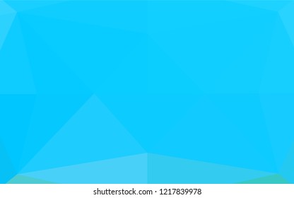 Light BLUE vector abstract mosaic pattern. A sample with polygonal shapes. Brand new style for your business design.