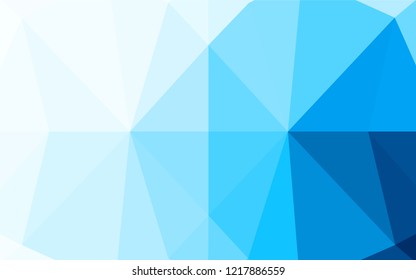 Light BLUE vector abstract mosaic pattern. Glitter abstract illustration with an elegant design. The template can be used as a background for cell phones.