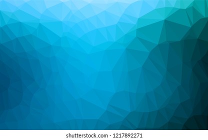 Light BLUE vector abstract mosaic background. Creative geometric illustration in Origami style with gradient. The best triangular design for your business.