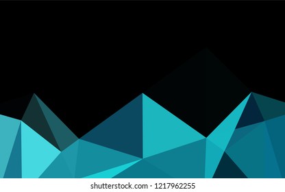 Light BLUE vector abstract mosaic background. Geometric illustration in Origami style with gradient.  The completely new template can be used for your brand book.