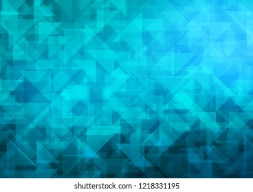 Light BLUE vector abstract mosaic abstract mosaic. Shining colored illustration in a Brand new style. The elegant pattern can be used as part of a brand book.