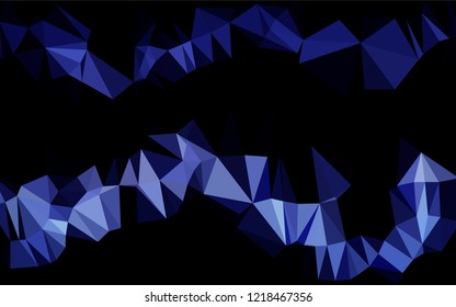 Light BLUE vector abstract mosaic backdrop. Creative geometric illustration in Origami style with gradient. A new texture for your design.