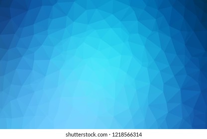 Light BLUE vector abstract mosaic background. Elegant bright polygonal illustration with gradient. Brand new design for your business.