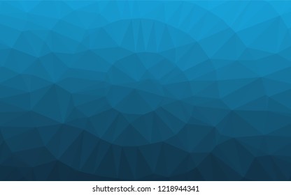 Light BLUE vector abstract mosaic background. Geometric illustration in Origami style with gradient.  Brand new design for your business.