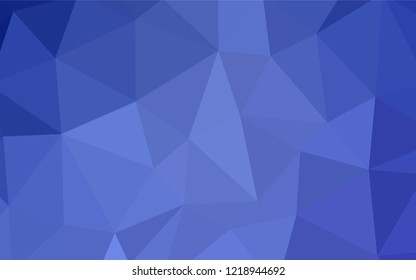 Light BLUE vector abstract mosaic background. Colorful illustration in abstract style with triangles. Brand new style for your business design.
