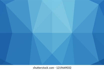 Light BLUE vector abstract mosaic pattern. Colorful abstract illustration with gradient. A completely new template for your business design.