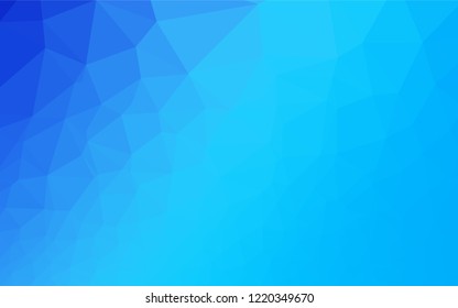 Light BLUE vector abstract mosaic pattern. Modern geometrical abstract illustration with gradient. Brand new design for your business.