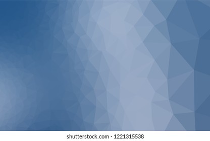 Light BLUE vector abstract mosaic background. Modern geometrical abstract illustration with gradient. Triangular pattern for your business design.