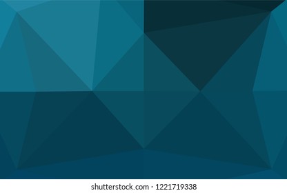 Light BLUE vector abstract mosaic background. Shining illustration, which consist of triangles. A completely new template for your business design.