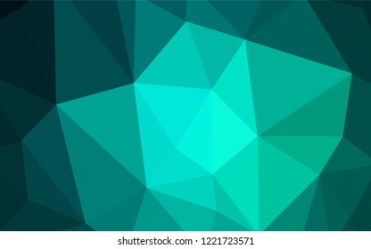 Light BLUE vector abstract mosaic backdrop. Triangular geometric sample with gradient.  New template for your brand book.