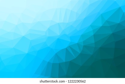 Light BLUE vector abstract mosaic backdrop. Colorful abstract illustration with gradient. Brand new style for your business design.