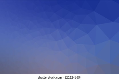Light BLUE vector abstract mosaic pattern. A completely new low poly 
 color illustration in a vague style. The completely new template can be used for your brand book.