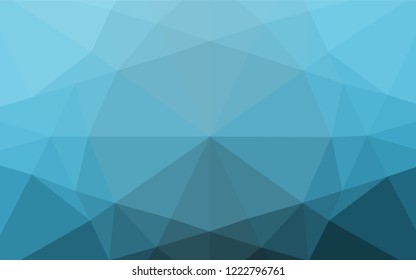 Light BLUE vector abstract mosaic pattern. Creative illustration in halftone style with gradient. Brand new design for your business.