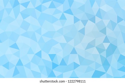 Light BLUE vector abstract mosaic background. Creative geometric illustration in Origami style with gradient. Brand new design for your business.