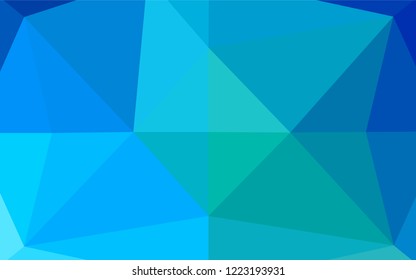 Light BLUE vector abstract mosaic pattern. An elegant bright illustration with gradient. A completely new design for your business.