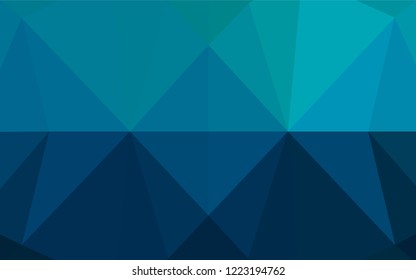 Light BLUE vector abstract mosaic background. A completely new color illustration in a vague style. Brand new design for your business.