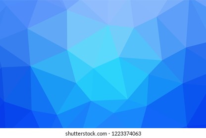 Light BLUE vector abstract mosaic background. Colorful illustration in polygonal style with gradient. Brand new design for your business.