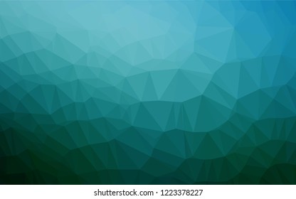 Light BLUE vector abstract mosaic backdrop. Glitter abstract illustration with an elegant design. The completely new template can be used for your brand book.