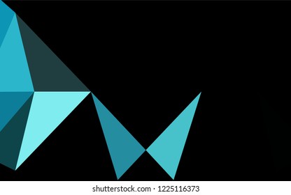 Light BLUE vector abstract mosaic pattern. Creative illustration in halftone style with gradient. The template can be used as a background for cell phones.