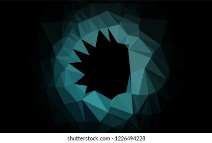 Light BLUE vector abstract mosaic backdrop. Shining illustration, which consist of triangles. The polygonal design can be used for your web site.