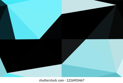 Light BLUE vector abstract mosaic pattern. Brand new colored illustration in blurry style with gradient. A completely new template for your business design.