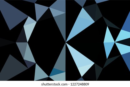 Light BLUE vector abstract mosaic backdrop. Glitter abstract illustration with an elegant design. The template can be used as a background for cell phones.