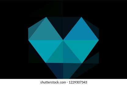 Light BLUE vector abstract mosaic background. A completely new color illustration in a vague style. The textured pattern can be used for background.