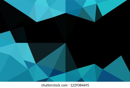 Light BLUE vector abstract mosaic background. An elegant bright illustration with gradient. The completely new template can be used for your brand book.
