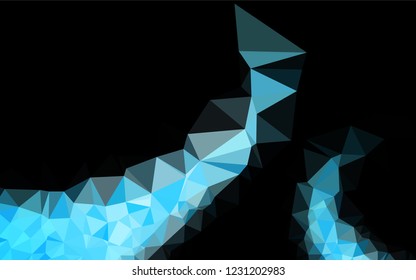 Light BLUE vector abstract mosaic backdrop. An elegant bright illustration with gradient. A new texture for your design.