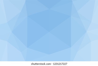 Light BLUE vector abstract mosaic backdrop. An elegant bright illustration with gradient. The template can be used as a background for cell phones.