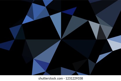 Light BLUE vector abstract mosaic backdrop. Creative illustration in halftone style with gradient. A completely new design for your business.