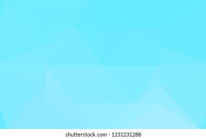 Light BLUE vector abstract mosaic pattern. Creative illustration in halftone style with gradient. The elegant pattern can be used as part of a brand book.