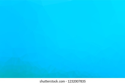 Light BLUE vector abstract mosaic pattern. Geometric illustration in Origami style with gradient.  Triangular pattern for your business design.