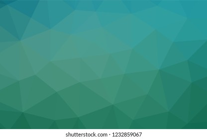 Light BLUE vector abstract mosaic pattern. Creative geometric illustration in Origami style with gradient. The completely new template can be used for your brand book.