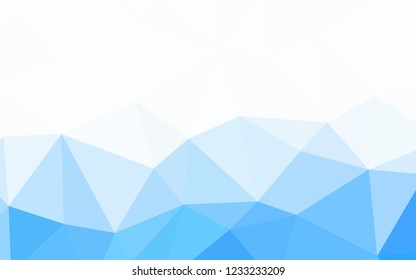 Light BLUE vector abstract mosaic pattern. Modern abstract illustration with triangles. Triangular pattern for your design.
