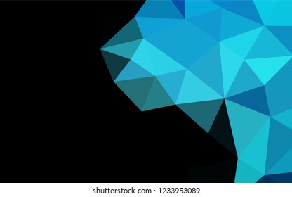 Light BLUE vector abstract mosaic pattern. A vague abstract illustration with gradient. A completely new template for your business design.