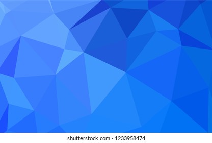 Light BLUE vector abstract mosaic background. Geometric illustration in Origami style with gradient.  Brand new design for your business.