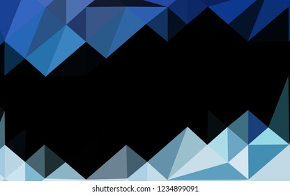 Light BLUE vector abstract mosaic backdrop. Colorful illustration in abstract style with gradient. Completely new design for your business.