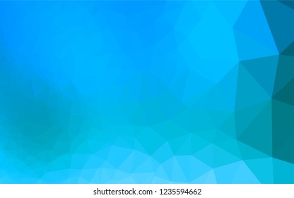 Light BLUE vector abstract mosaic pattern. A vague abstract illustration with gradient. A completely new design for your business.
