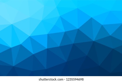 Light BLUE vector abstract mosaic backdrop. Colorful illustration in abstract style with gradient. A completely new design for your business.
