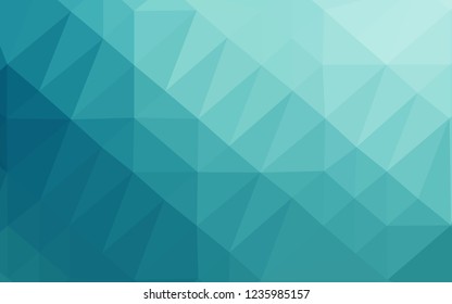 Light BLUE vector abstract mosaic backdrop. Glitter abstract illustration with an elegant design. Elegant pattern for a brand book.
