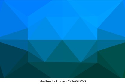 Light BLUE vector abstract mosaic background. Glitter abstract illustration with an elegant design. The template can be used as a background for cell phones.