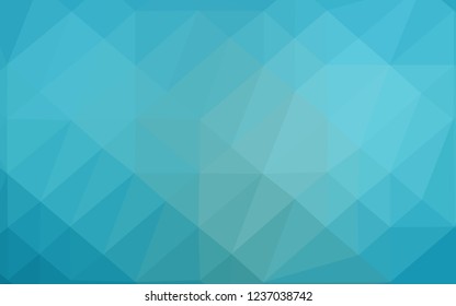 Light BLUE vector abstract mosaic pattern. Brand new colorful illustration in with gradient. Completely new template for your business design.
