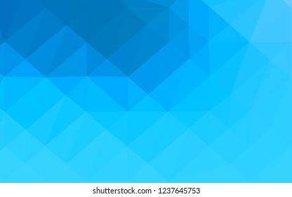 Light BLUE vector abstract mosaic backdrop. Brand new colorful illustration in with gradient. Brand new design for your business.