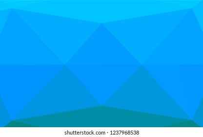 Light BLUE vector abstract mosaic background. Colorful illustration in abstract style with gradient. Brand new design for your business.