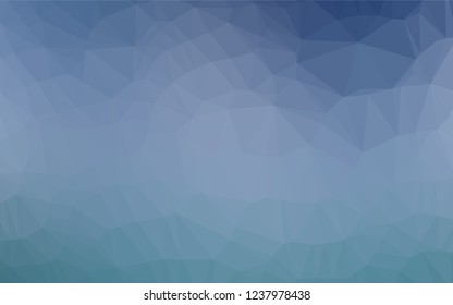 Light BLUE vector abstract mosaic backdrop. Shining illustration, which consist of triangles. A completely new design for your business.