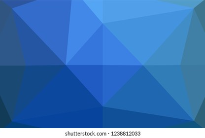 Light BLUE vector abstract mosaic backdrop. Colorful abstract illustration with gradient. Brand new design for your business.