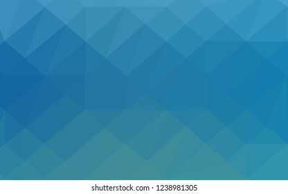 Light BLUE vector abstract mosaic background. Shining colored illustration in a Brand new style. Template for a cell phone background.